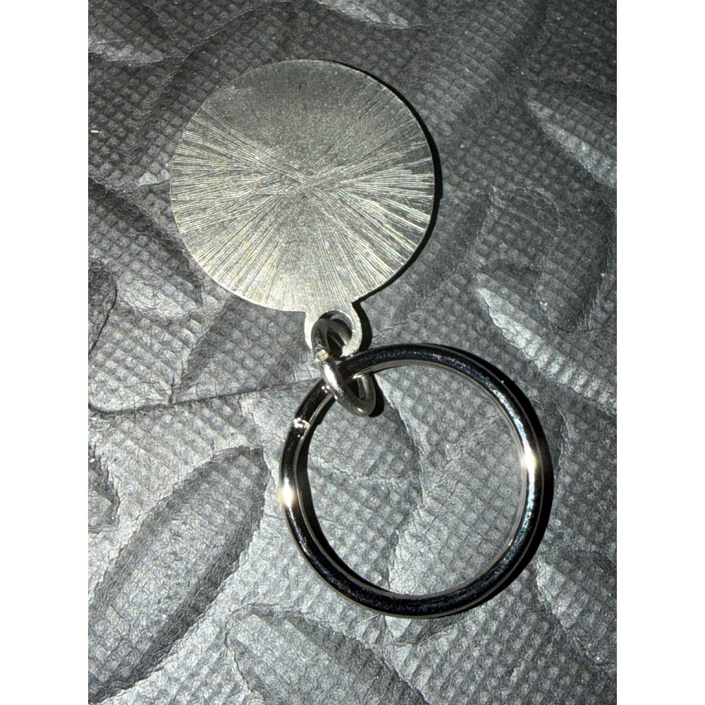 Keychain Eastern Shoshone Tribe Rose Feather Native American Silver Tone USA - Picture 3 of 5